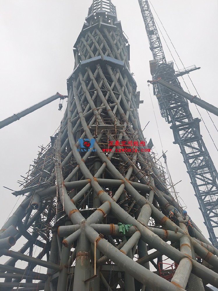 西安絲路塔ETFE索膜結構項目開始施工