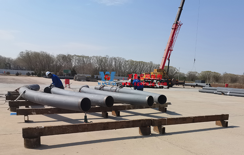 陜西定邊馬蓮灘沙漠公園鋼膜結構工程開始施工