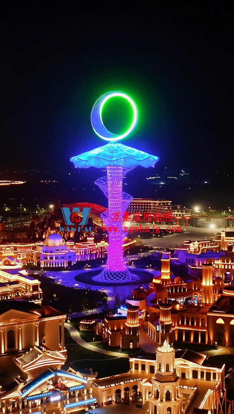 身姿輕盈，造型優美的膜結構建筑