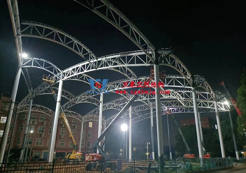 國網江西省電力有限公司培訓中心實訓基地改造膜結構項目最新施工進度