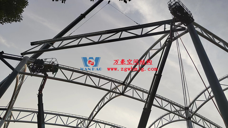 國網江西省電力有限公司培訓中心實訓基地改造膜結構項目最新施工進度