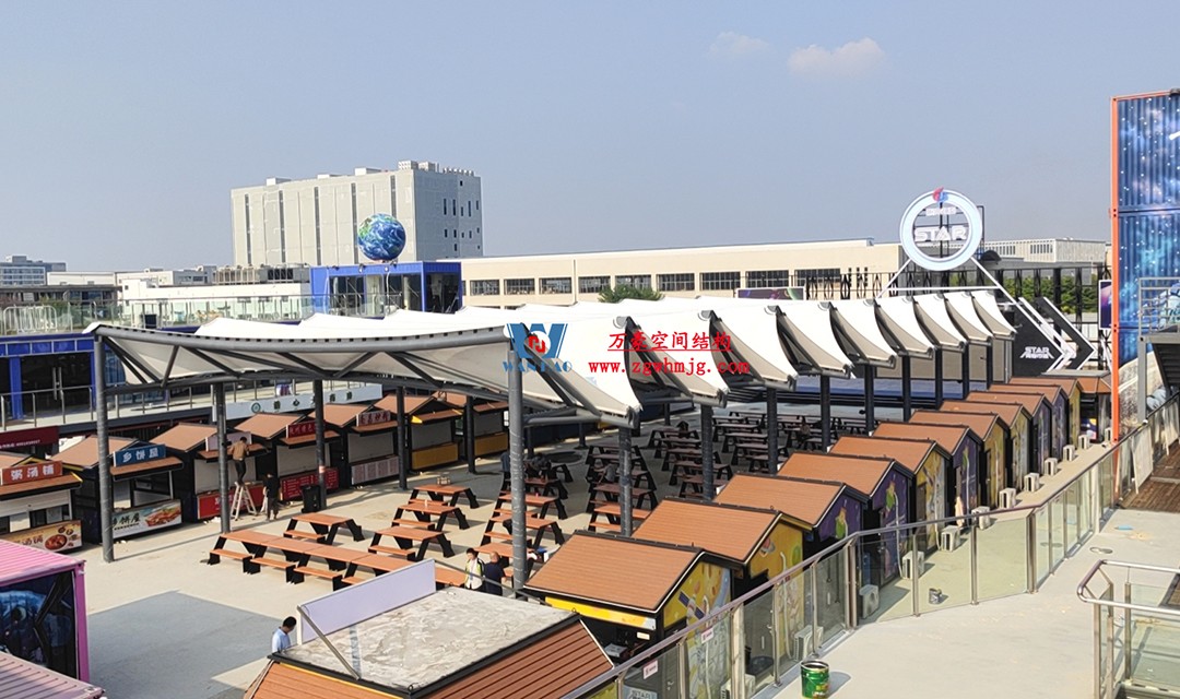 有骨骼、有皮膚的PTFE膜結構建筑