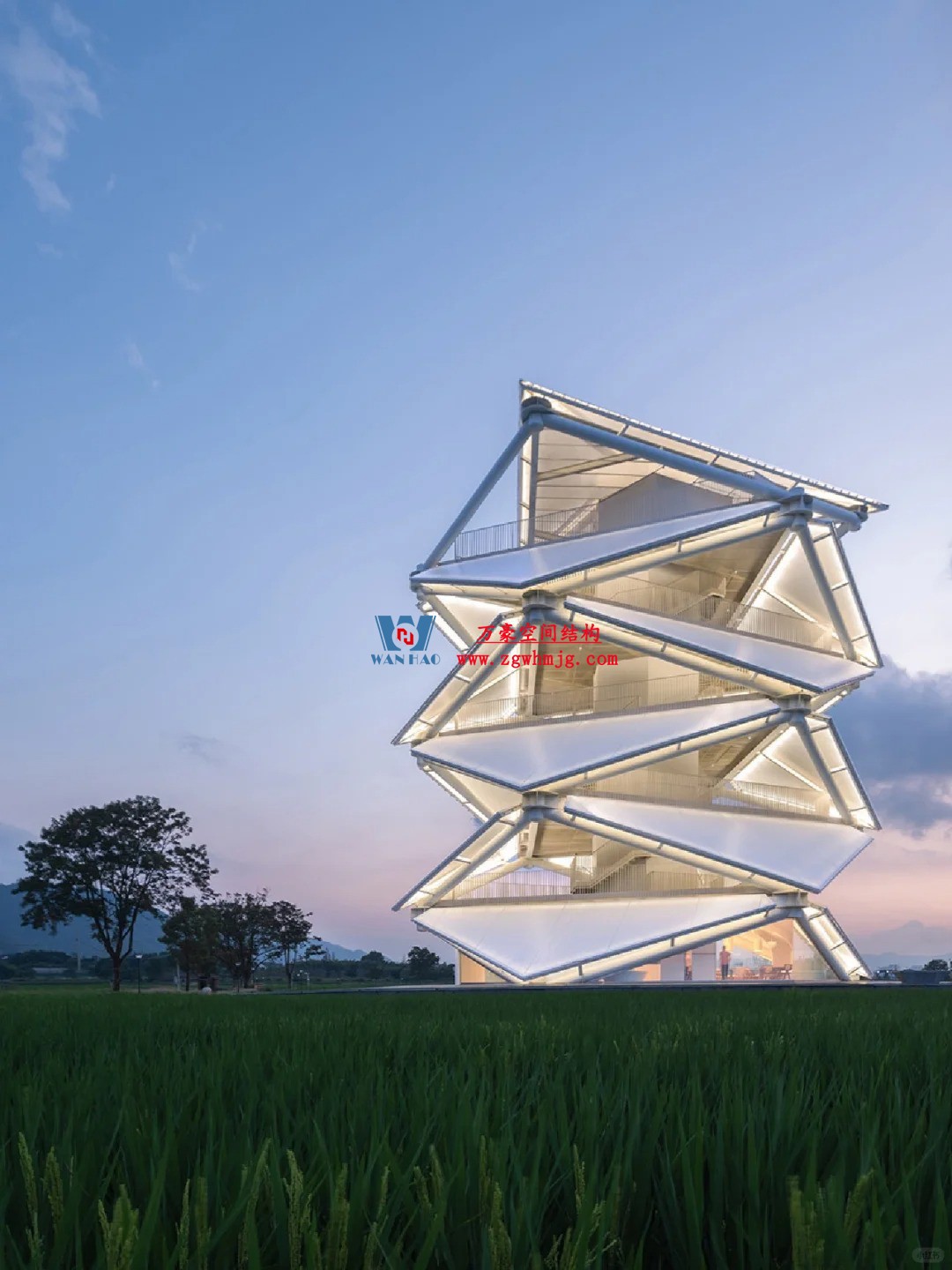 創意與藝術美感兼具的鋼膜結構建筑