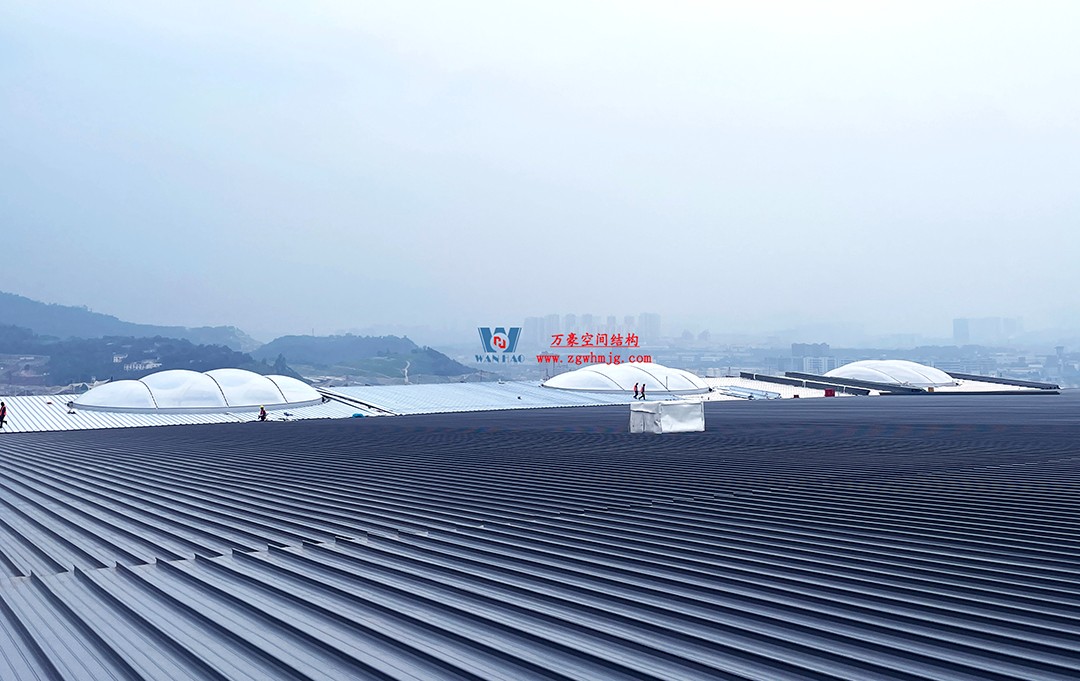 提檔提速，ETFE氣枕膜結構天窗正在火熱施工安裝中