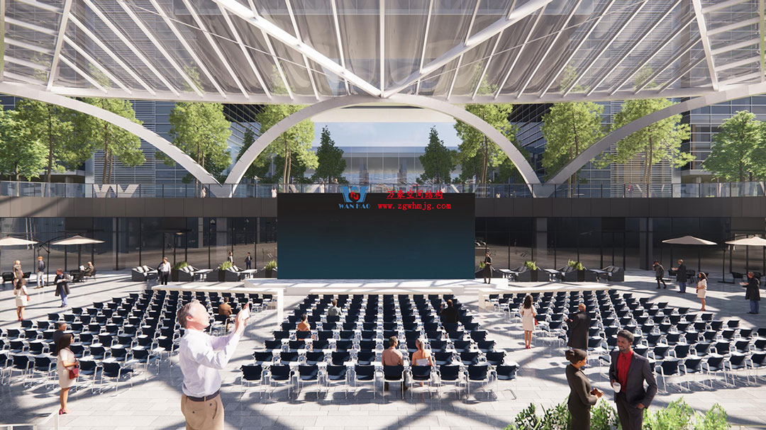 ETFE氣枕膜與雙曲面空間網(wǎng)殼結(jié)構(gòu)結(jié)合是什么樣？一起來一睹真容