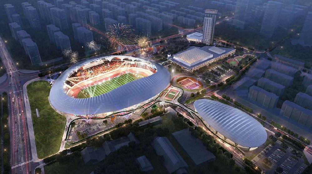 重磅進展！蓬萊體育場邁入膜結構安裝關鍵期