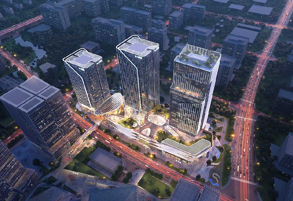 上海集成電路設計產業園 ETFE 氣枕膜結構完美收官，點亮張江 