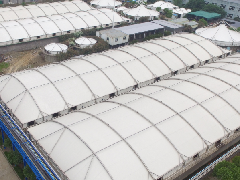 東廠區生化池膜結構加蓋